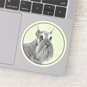 Schnauzer (Riese, Standard) Malerei - Hundekunst Aufkleber