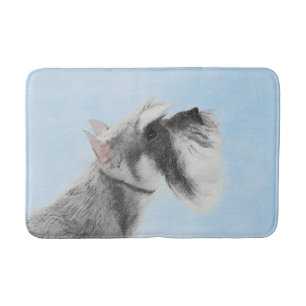 Schnauzer (Riese, Standard) Malerei - Hundekunst Badematte