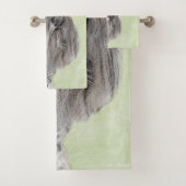 Schnauzer (Riese, Standard) Malerei - Hundekunst Badhandtuch Set (Insitu)