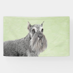Schnauzer (Riese, Standard) Malerei - Hundekunst Banner