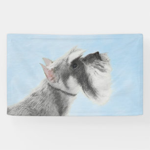 Schnauzer (Riese, Standard) Malerei - Hundekunst Banner