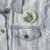 Schnauzer (Riese, Standard) Malerei - Hundekunst Button (Beispiel)