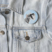Schnauzer (Riese, Standard) Malerei - Hundekunst Button (Beispiel)