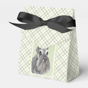 Schnauzer (Riese, Standard) Malerei - Hundekunst Geschenkschachtel