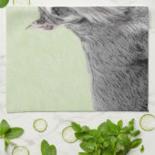 Schnauzer (Riese, Standard) Malerei - Hundekunst Geschirrtuch (Gefaltet)