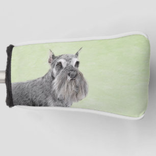 Schnauzer (Riese, Standard) Malerei - Hundekunst Golf Headcover