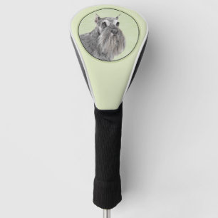 Schnauzer (Riese, Standard) Malerei - Hundekunst Golf Headcover