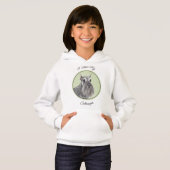 Schnauzer (Riese, Standard) Malerei - Hundekunst Hoodie (Vorne ganz)