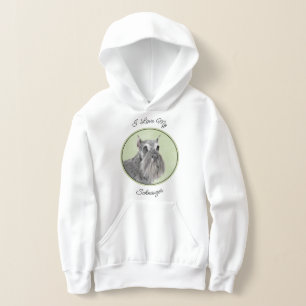 Schnauzer (Riese, Standard) Malerei - Hundekunst Hoodie