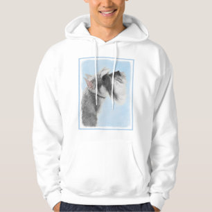 Schnauzer (Riese, Standard) Malerei - Hundekunst Hoodie