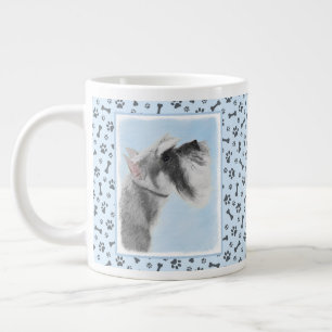 Schnauzer (Riese, Standard) Malerei - Hundekunst Jumbo-Tasse