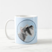 Schnauzer (Riese, Standard) Malerei - Hundekunst Kaffeetasse (Links)
