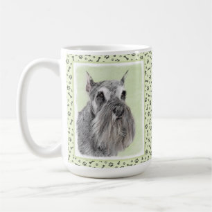 Schnauzer (Riese, Standard) Malerei - Hundekunst Kaffeetasse