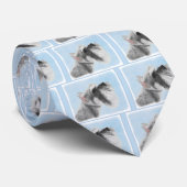 Schnauzer (Riese, Standard) Malerei - Hundekunst Krawatte (Gerollt)