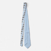 Schnauzer (Riese, Standard) Malerei - Hundekunst Krawatte (Rückseite)