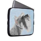 Schnauzer (Riese, Standard) Malerei - Hundekunst Laptopschutzhülle (Vorne Rechts)