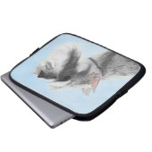 Schnauzer (Riese, Standard) Malerei - Hundekunst Laptopschutzhülle (Vorne Knopf)