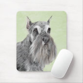 Schnauzer (Riese, Standard) Malerei - Hundekunst Mousepad (Mit Mouse)