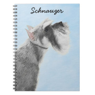 Schnauzer (Riese, Standard) Malerei - Hundekunst Notizblock