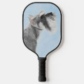 Schnauzer (Riese, Standard) Malerei - Hundekunst Pickleball Schläger (Vorderseite)