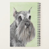 Schnauzer (Riese, Standard) Malerei - Hundekunst Planer (Rückseite)