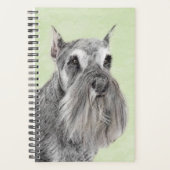 Schnauzer (Riese, Standard) Malerei - Hundekunst Planer (Vorderseite)