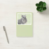 Schnauzer (Riese, Standard) Malerei - Hundekunst Post-it Klebezettel (Büro)