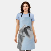Schnauzer (Riese, Standard) Malerei - Hundekunst Schürze (Getragen)