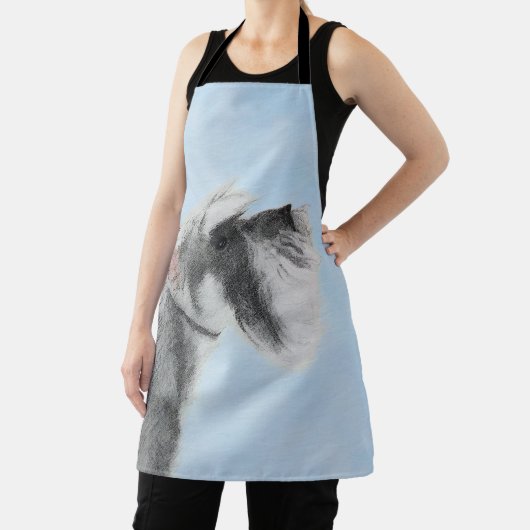 Schnauzer (Riese, Standard) Malerei - Hundekunst Schürze (InSitu)