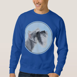 Schnauzer (Riese, Standard) Malerei - Hundekunst Sweatshirt