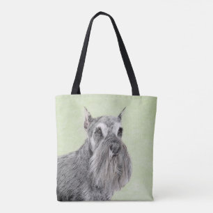 Schnauzer (Riese, Standard) Malerei - Hundekunst Tasche