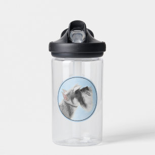 Schnauzer (Riese, Standard) Malerei - Hundekunst Trinkflasche