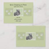 Schnauzer (Riese, Standard) Malerei - Hundekunst Visitenkarte (Vorne/Hinten)