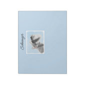 Schnauzer (Riese, Standard) Malerei - Hundeschule Notizblock (Rotiert)