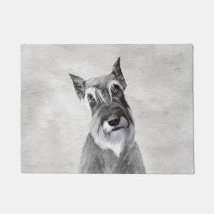 Schnauzer (Riesen) Malerei - Hundekunst Fußmatte
