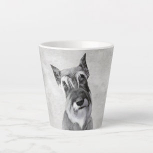 Schnauzer (Riesen) Malerei - Hundekunst Milchtasse
