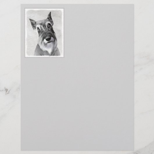 Schnauzer (Riesenmalerei) - Hundekunst (Vorderseite)