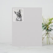 Schnauzer (Riesenmalerei) - Hundekunst (Stehend Vorderseite)