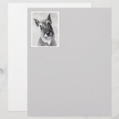Schnauzer (Riesenmalerei) - Hundekunst (Vorne/Hinten)