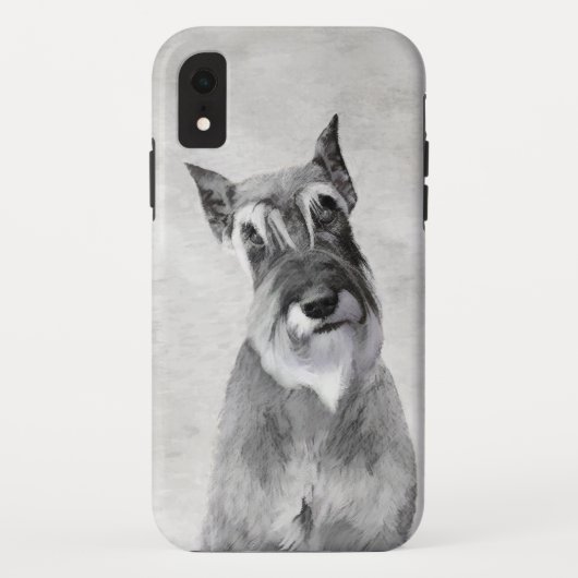 Schnauzer (Riesenmalerei) - Hundekunst Case-Mate iPhone Hülle (Rückseite)