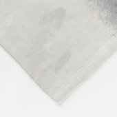 Schnauzer (Riesenmalerei) - Hundekunst Fleecedecke (Ecke)