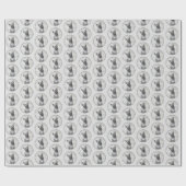 Schnauzer (Riesenmalerei) - Hundekunst Geschenkpapier (Flach)