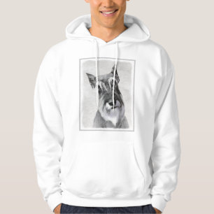 Schnauzer (Riesenmalerei) - Hundekunst Hoodie