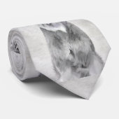 Schnauzer (Riesenmalerei) - Hundekunst Krawatte (Gerollt)