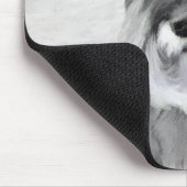Schnauzer (Riesenmalerei) - Hundekunst Mousepad (Ecke)