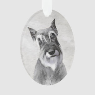 Schnauzer (Riesenmalerei) - Hundekunst Ornament