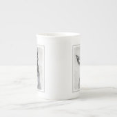 Schnauzer (Riesenmalerei) - Hundekunst Porzellantasse (Vorderseite)