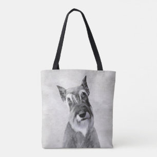 Schnauzer (Riesenmalerei) - Hundekunst Tasche