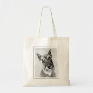 Schnauzer (Riesenmalerei) - Hundekunst Tragetasche