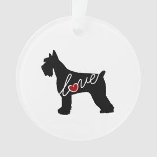 Schnauzer/riesiger Schnauzer-Liebe Ornament